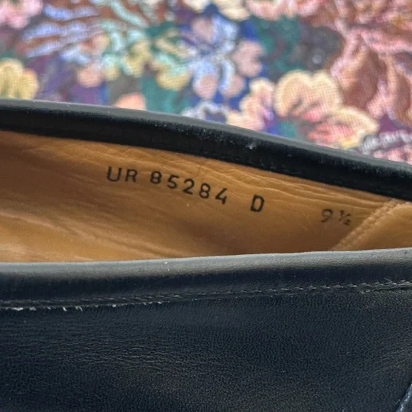 Salvatore Ferragamo Master Gancini Black Leather Men’s Loafers Shoe Size…
